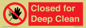 Closed for Deep Clean